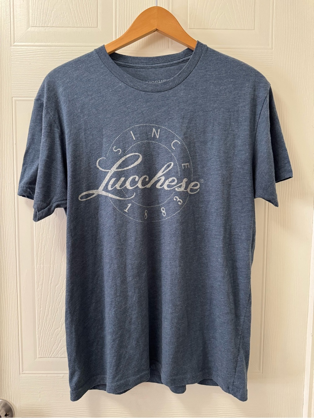Lucchese Navy Blue Graphic Logo Short Sleeve Tee